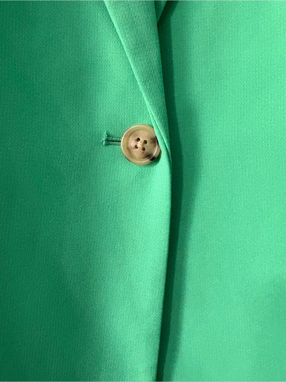 The Drop- Green Single-Button Blazer - Picture 3 of 4